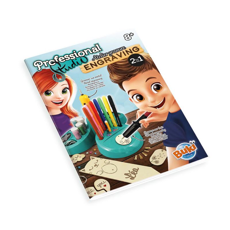 Jucarii, Copii si Bebe - Jucarii si jocuri - Jucarii & jocuri educative - Seturi de artizanat - Atelier Profesional de Gravura pentru copii - Set indemanare - Infinity.ro