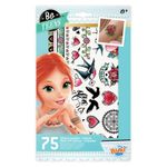 Jucarii, Copii si Bebe - Jucarii si jocuri - Jucarii de rol - Frumusete, bijuterii si accesorii fetite - 75 Tatuaje pentru fete - Colorat - Infinity.ro