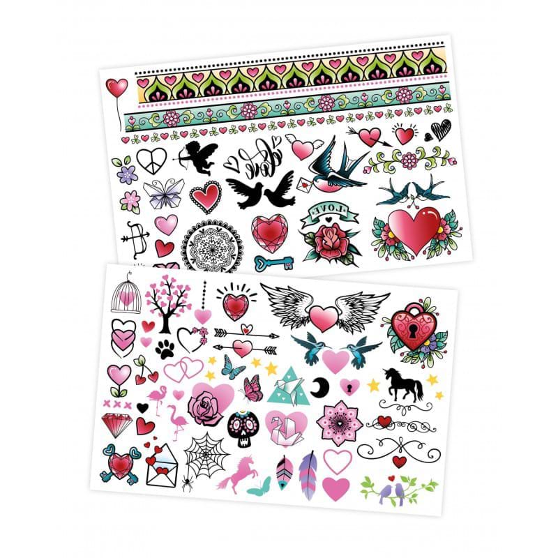 Jucarii, Copii si Bebe - Jucarii si jocuri - Jucarii de rol - Frumusete, bijuterii si accesorii fetite - 75 Tatuaje pentru fete - Colorat - Infinity.ro