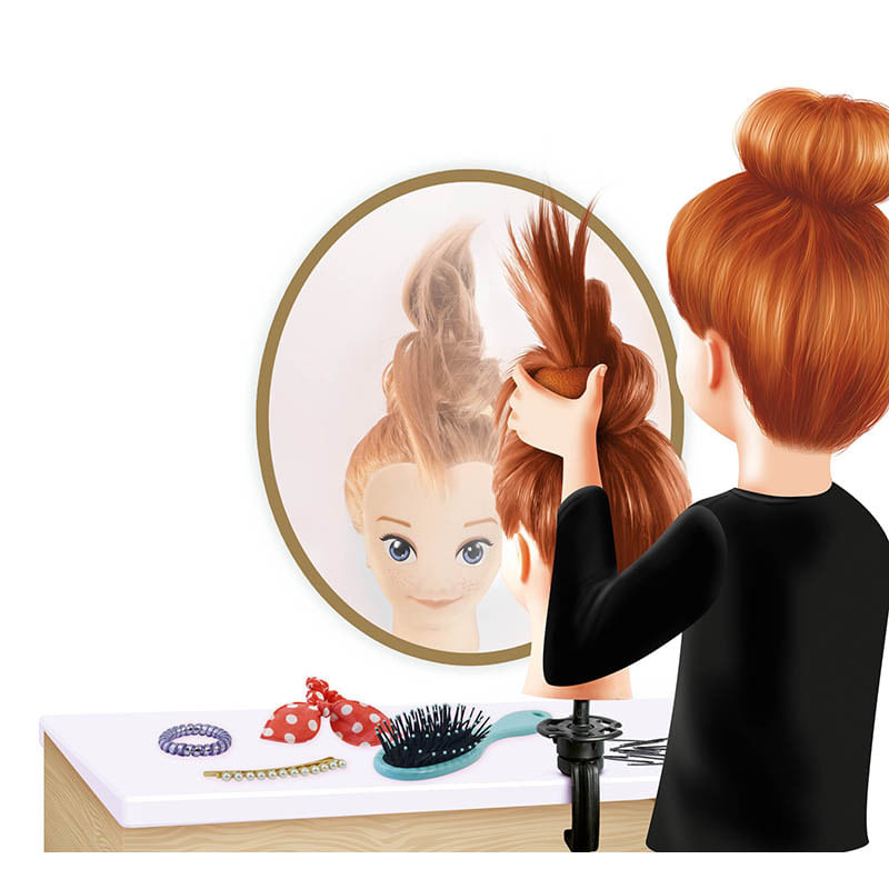 Jucarii, Copii si Bebe - Jucarii si jocuri - Jucarii & jocuri educative - Seturi de artizanat - Studio profesional de hairstyling pentru copii - Set interactiv indemanare si creativitate - Infinity.ro