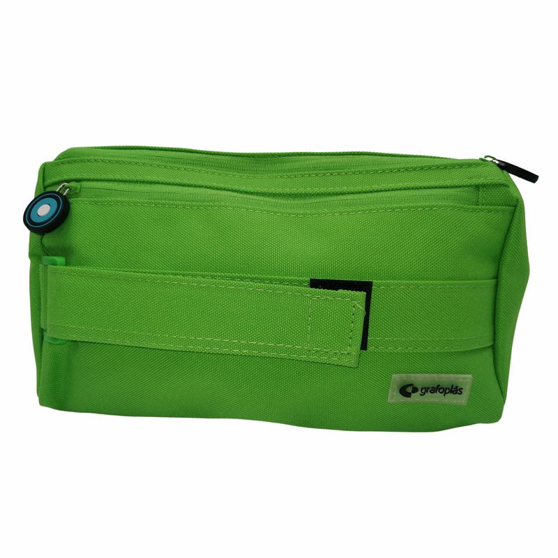 Carti si Birotica - Rechizite - Penare - Penar Piramida Bits&Bobs, 1 compartiment Verde - Infinity.ro