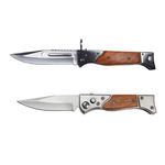 Sport si Outdoor - Camping - Cutite, bricege si accesorii - Cutite si bricege - Set 2 briceaguri AK IdeallStore®, Fighting System, otel inoxidabil, maro, teaca inclusa - Infinity.ro