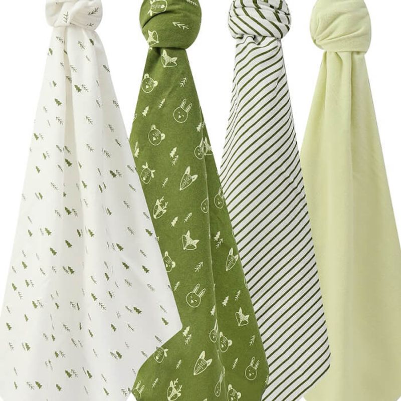 Casa si Gradina - Textile si covoare - Pături și cuverturi - Paturici copii - Set 4 paturici subtiri din bumbac pentru bebelusi - unisex - Infinity.ro