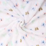 Casa si Gradina - Textile si covoare - Pături și cuverturi - Paturici copii - Paturica din fleece pentru bebelusi - model fluturasi - Infinity.ro