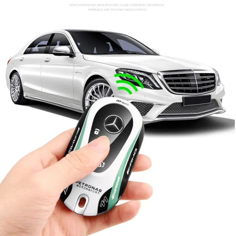 Auto si Moto - Electronice auto - Sisteme de inchidere centralizata - Carcasa cheie / telecomanda auto si breloc metalic Mercedes-Benz GLC 260 GLC 300 - Infinity.ro