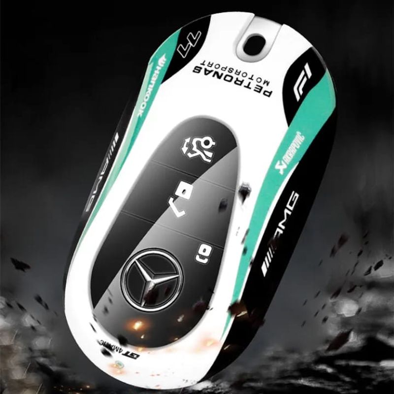 Auto si Moto - Electronice auto - Sisteme de inchidere centralizata - Carcasa cheie / telecomanda auto si breloc metalic Mercedes-Benz GLC 260 GLC 300 - Infinity.ro