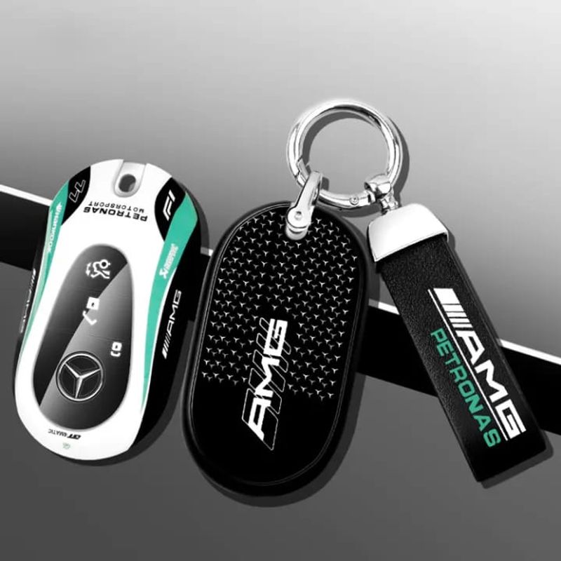 Auto si Moto - Electronice auto - Sisteme de inchidere centralizata - Carcasa cheie / telecomanda auto si breloc metalic Mercedes-Benz GLC 260 GLC 300 - Infinity.ro