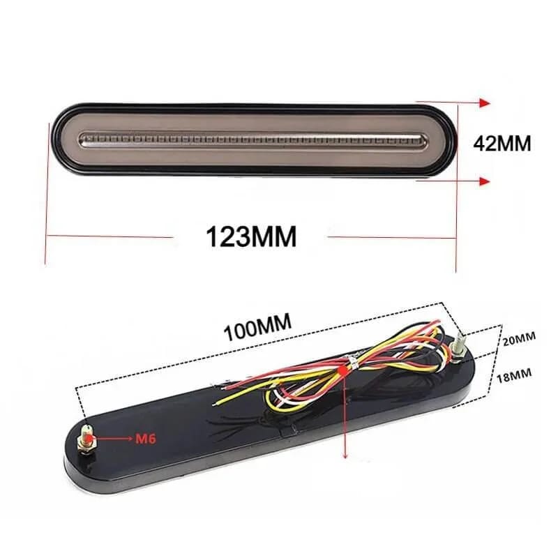 Auto si Moto - Piese auto si accesorii - Caroserie - Faruri, stopuri si proiectoare - Set de 2 lampi led Xentech Light Stop pe frana , pozitie si semnalizare dinamica 12-24V - Infinity.ro