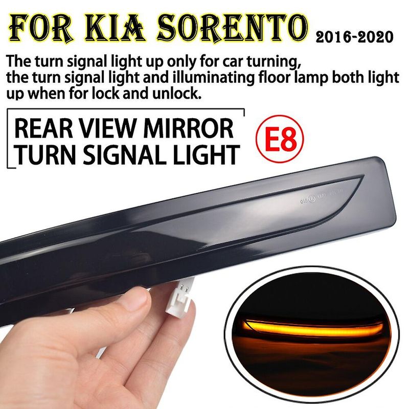Auto si Moto - Piese auto si accesorii - Caroserie - Faruri, stopuri si proiectoare - Set de 2 lampi led semnalizare dinamica/progresiva fumurie oglinda Xentech Light Kia Sorento12V - Infinity.ro