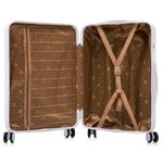 Sport si Outdoor - Articole de voiaj - Trolere - Set troler cabina cu geanta cosmetice, Quasar & Co.®, cifru TSA, 4 roti 360 grade, 55 x39x23cm/22x29x15 cm, ABS, negru - Infinity.ro