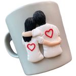 Casa si Gradina - Bucatarie si vesela - Cani si pahare - Cani si cesti - Cana personalizata cu lut p[olimeric Fimo, de cuplu, handmade - Infinity.ro