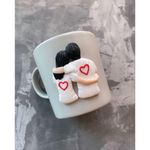 Casa si Gradina - Bucatarie si vesela - Cani si pahare - Cani si cesti - Cana personalizata cu lut p[olimeric Fimo, de cuplu, handmade - Infinity.ro