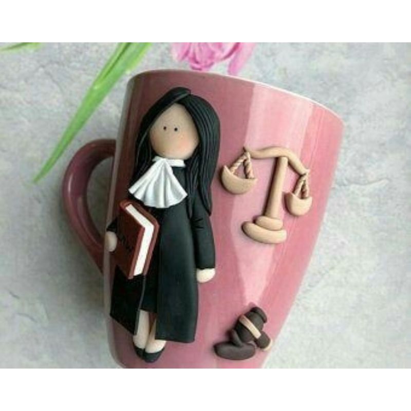 Casa si Gradina - Bucatarie si vesela - Cani si pahare - Cani si cesti - Cana personalizata cu lut polimerica Fimo "Avocat", handmade - Infinity.ro