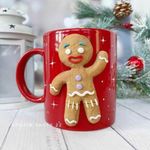 Casa si Gradina - Bucatarie si vesela - Cani si pahare - Cani si cesti - Cana de Craciun cu lut polimeric Fimo, "Prajiturica", handmade - Infinity.ro