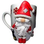 Casa si Gradina - Bucatarie si vesela - Cani si pahare - Cani si cesti - Cana de Craciun cu lut polimeric Fimo, "Mosulet", handmade - Infinity.ro