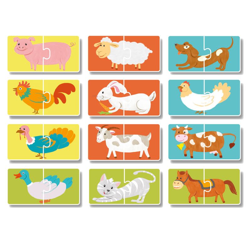 Jucarii, Copii si Bebe - Jucarii si jocuri - Jocuri si puzzle - Puzzle - Duo Puzzle - Ferma (2 piese) - Infinity.ro