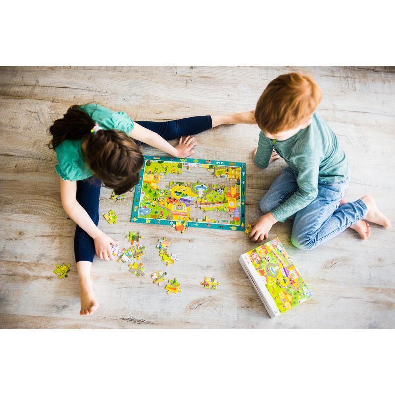 Jucarii, Copii si Bebe - Jucarii si jocuri - Jocuri si puzzle - Puzzle - Puzzle - Orasul (80 piese) - Infinity.ro