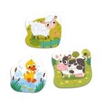 Jucarii, Copii si Bebe - Jucarii si jocuri - Jocuri si puzzle - Puzzle - Puzzle 3 in 1  - Animalutele de la ferma (2,3,4 piese) - Infinity.ro