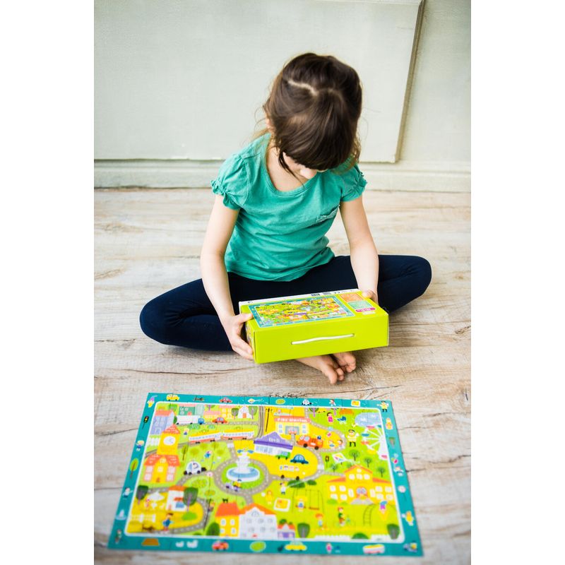 Jucarii, Copii si Bebe - Jucarii si jocuri - Jocuri si puzzle - Puzzle - Puzzle - Orasul (80 piese) - Infinity.ro