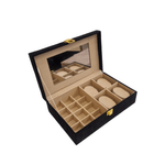 Fashion, accesorii si bijuterii - Femei - Bijuterii femei - Cutii bijuterii - Cutie bijuterii din catifea neagra, 25x16cm, H7cm - Infinity.ro