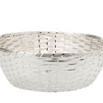 Casa si Gradina - Decoratiuni - Obiecte decorative - Vaze si boluri decorative - Bol paine si fructe argintat mic 25 cm - Infinity.ro