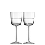 Casa si Gradina - Bucatarie si vesela - Cani si pahare - Pahare - Set 2 pahare vin, cristal Vera Wang Bande, 398 ml - Infinity.ro
