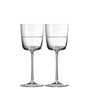Set 2 pahare vin, cristal Vera Wang Bande, 398 ml