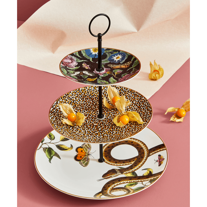 Casa si Gradina - Bucatarie si vesela - Vesela si tacamuri - Vesela pentru servire - Suport etajat cu 3 nivele, din portelan, H 30cm, colectia Creatures - Infinity.ro