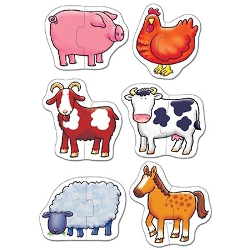 Jucarii, Copii si Bebe - Jucarii si jocuri - Jocuri si puzzle - Puzzle - Set 6 puzzle Ferma (2 piese) - Infinity.ro