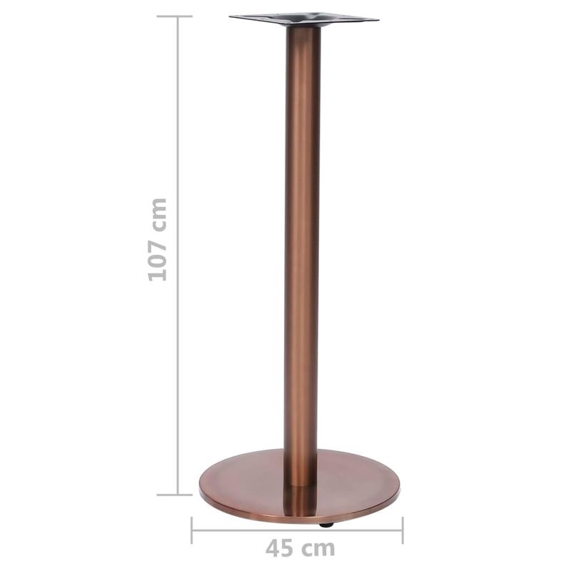Casa si Gradina - Mobilier - Feronerie si accesorii mobila - Picior masa de bistro, auriu, Ø45x107 cm, otel inoxidabil - Infinity.ro