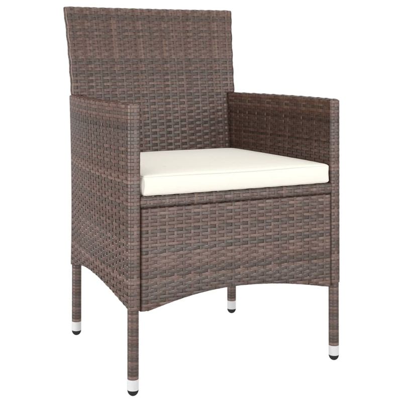 Casa si Gradina - Gradina si terasa - Mobilier exterior - Seturi mobila gradina - Set mobilier gradina, 5 piese, maro poliratan/sticla securizata - Infinity.ro
