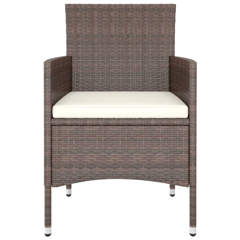 Casa si Gradina - Gradina si terasa - Mobilier exterior - Seturi mobila gradina - Set mobilier gradina, 5 piese, maro poliratan/sticla securizata - Infinity.ro