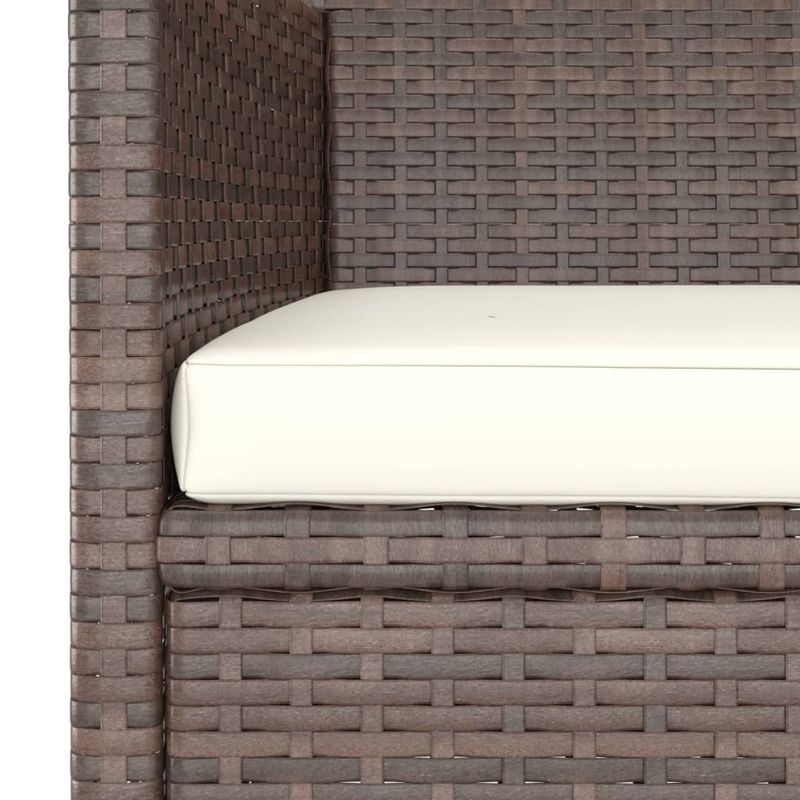 Casa si Gradina - Gradina si terasa - Mobilier exterior - Seturi mobila gradina - Set mobilier gradina, 5 piese, maro poliratan/sticla securizata - Infinity.ro