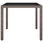 Casa si Gradina - Gradina si terasa - Mobilier exterior - Seturi mobila gradina - Set mobilier gradina, 5 piese, maro poliratan/sticla securizata - Infinity.ro