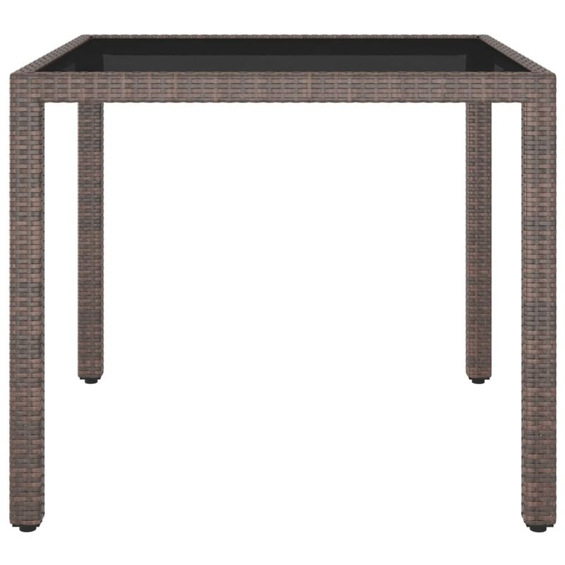 Casa si Gradina - Gradina si terasa - Mobilier exterior - Seturi mobila gradina - Set mobilier gradina, 5 piese, maro poliratan/sticla securizata - Infinity.ro