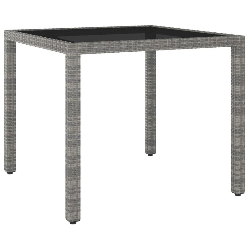 Casa si Gradina - Gradina si terasa - Mobilier exterior - Seturi mobila gradina - Set mobilier gradina, 5 piese, gri, poliratan/sticla tratata - Infinity.ro