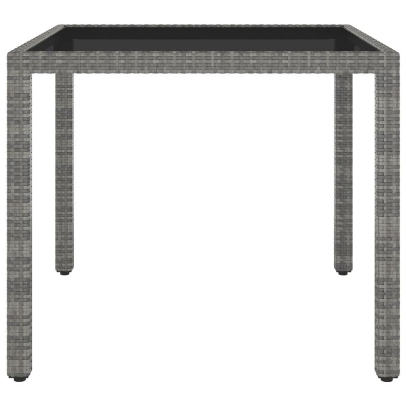 Casa si Gradina - Gradina si terasa - Mobilier exterior - Seturi mobila gradina - Set mobilier gradina, 5 piese, gri, poliratan/sticla tratata - Infinity.ro