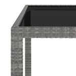 Casa si Gradina - Gradina si terasa - Mobilier exterior - Seturi mobila gradina - Set mobilier gradina, 5 piese, gri, poliratan/sticla tratata - Infinity.ro
