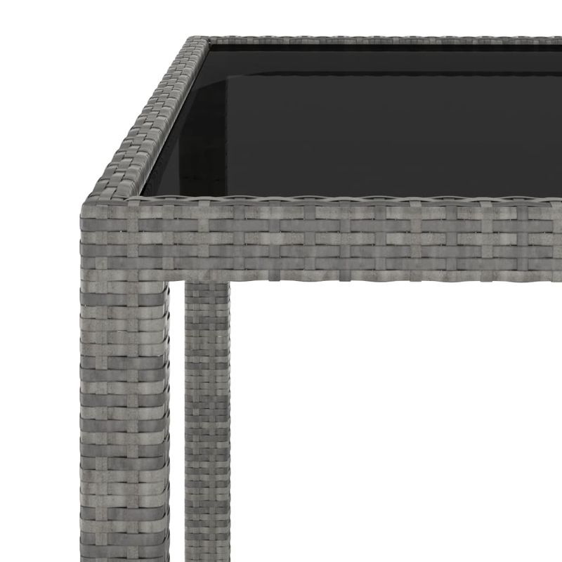 Casa si Gradina - Gradina si terasa - Mobilier exterior - Seturi mobila gradina - Set mobilier gradina, 5 piese, gri, poliratan/sticla tratata - Infinity.ro