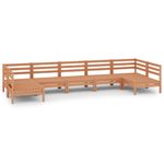 Casa si Gradina - Gradina si terasa - Mobilier exterior - Seturi mobila gradina - Set mobilier de gradina, 7 piese, maro miere, lemn masiv de pin - Infinity.ro