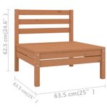 Casa si Gradina - Gradina si terasa - Mobilier exterior - Seturi mobila gradina - Set mobilier gradina, 12 piese, maro miere, lemn masiv de pin - Infinity.ro