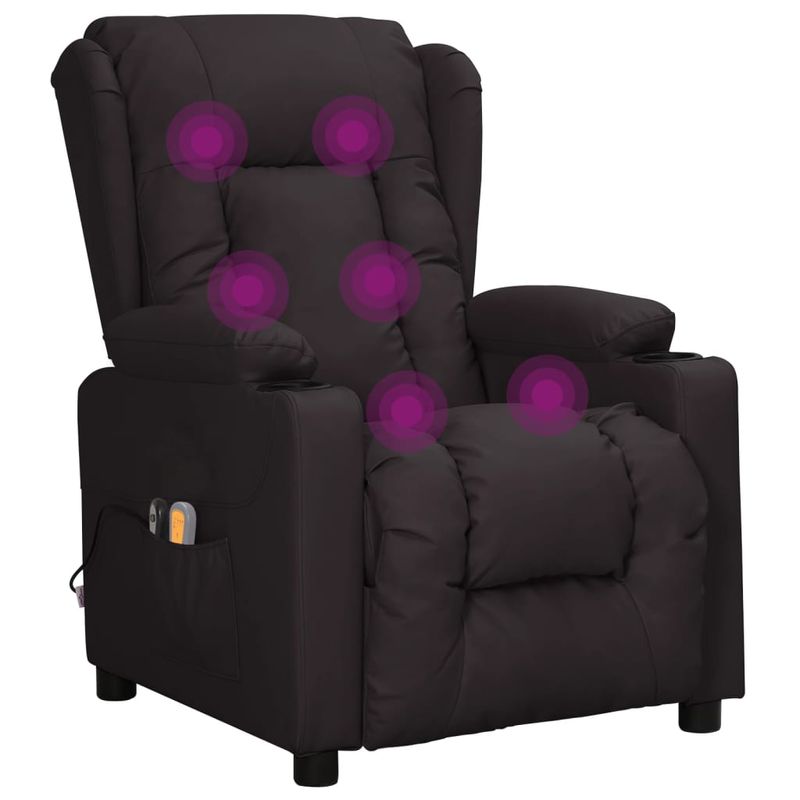 Ingrijire personala si Cosmetice - Sanatate si wellness - Articole wellness - Fotolii de masaj - Fotoliu de masaj electric, negru, piele ecologica - Infinity.ro