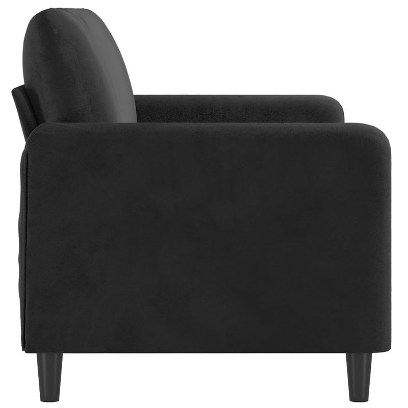 Casa si Gradina - Mobilier - Canapele si coltare - Canapele - Canapea cu 2 locuri, negru, 140 cm, catifea - Infinity.ro