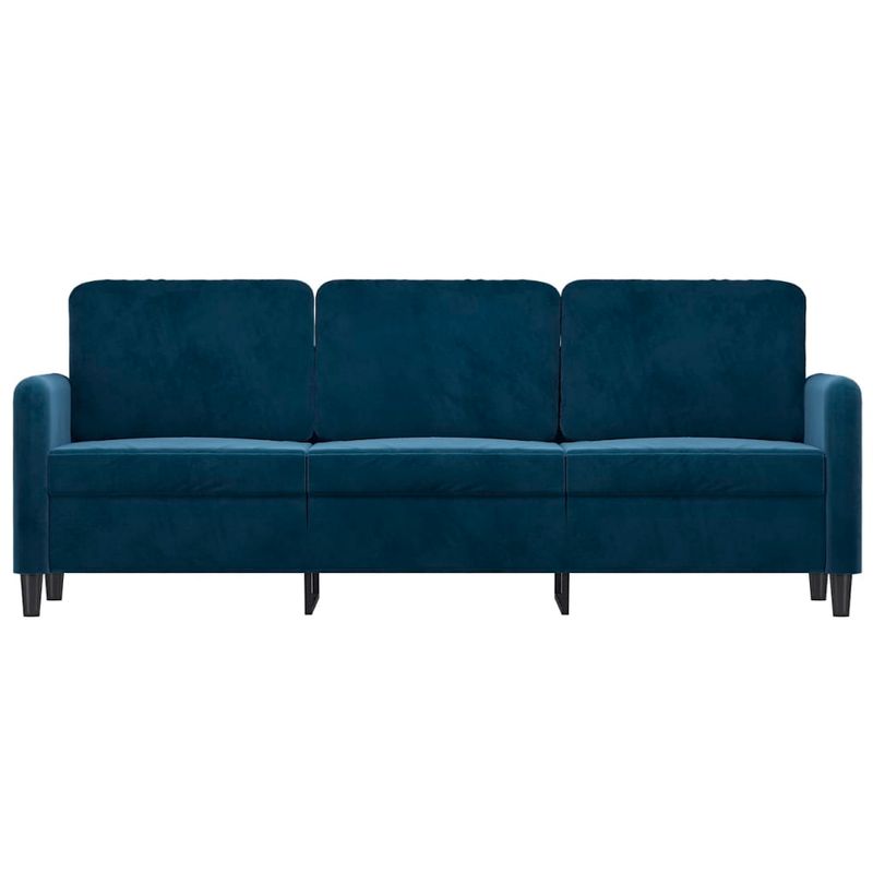 Casa si Gradina - Mobilier - Canapele si coltare - Canapele - Canapea cu 3 locuri, albastru, 180 cm, catifea - Infinity.ro