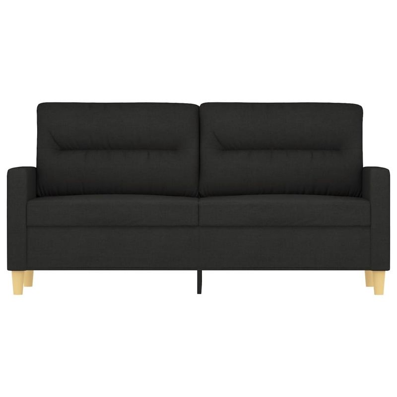 Casa si Gradina - Mobilier - Canapele si coltare - Canapele - Canapea cu 2 locuri, negru, 140 cm, material textil - Infinity.ro