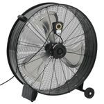 Casa si Gradina - Termice - Climatizare si ventilatie - Ventilator industrial cu tambur, negru, 77 cm, 240 W - Infinity.ro