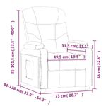 Casa si Gradina - Mobilier - Scaune si fotolii - Fotolii - Fotoliu rabatabil electric, negru, material textil - Infinity.ro