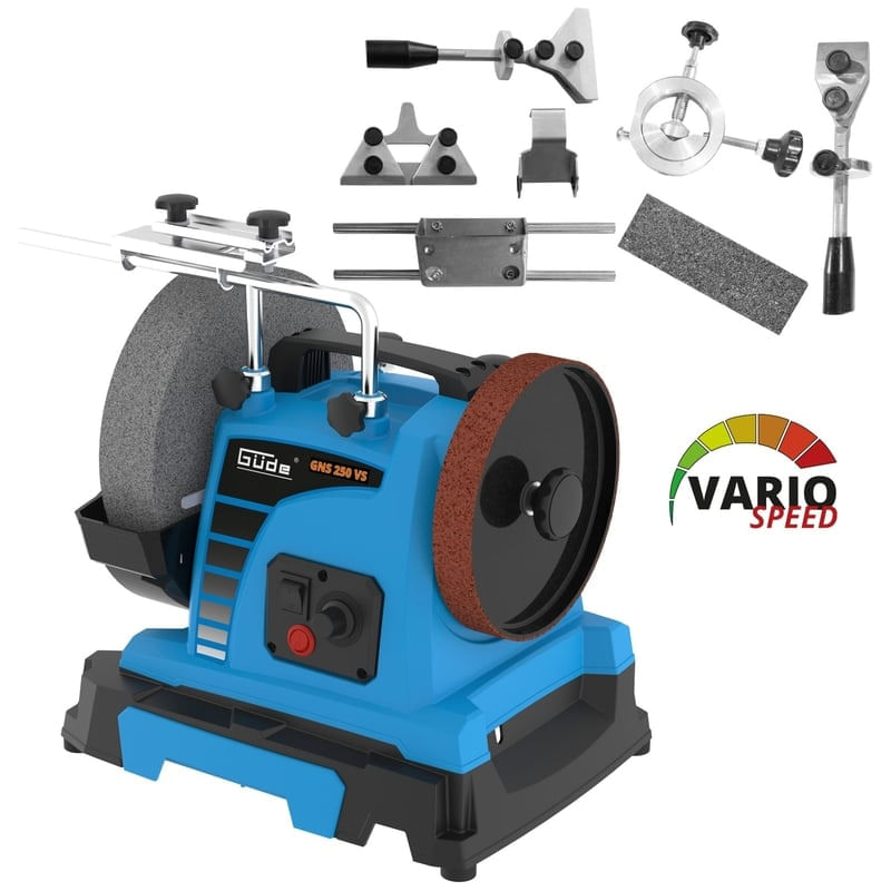 Casa si Gradina - Constructii - Scule electrice si accesorii - Accesorii polizare si slefuire - Sistem de ascutire GNS 250 VS Set Guede 55227, 150 W, Ø200-250 mm - Infinity.ro
