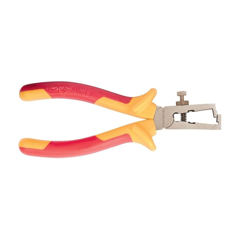 Casa si Gradina - Constructii - Scule de mana si unelte - Clesti si patenti - Cleste de dezizolat Workpro W095004, 160 mm, 1000 V - Infinity.ro