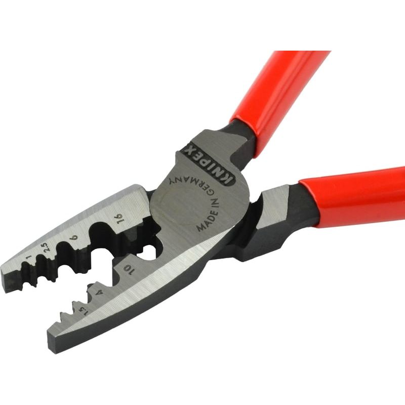 Casa si Gradina - Constructii - Scule de mana si unelte - Clesti si patenti - Cleste profesional pentru sertizat ferule Knipex 97 71 180, 180 mm - Infinity.ro